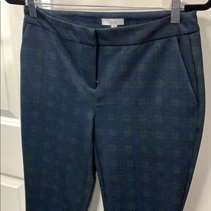 Green, blue and black Plaid pants